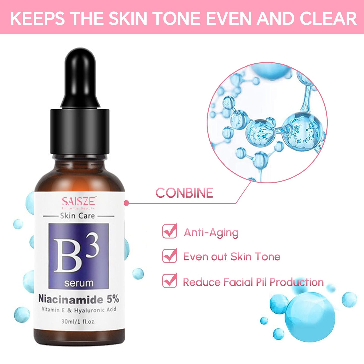 Benefits of Vitamin B3 niacinamide serum
