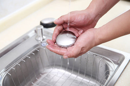 stainless steel odor removal soap usage with water