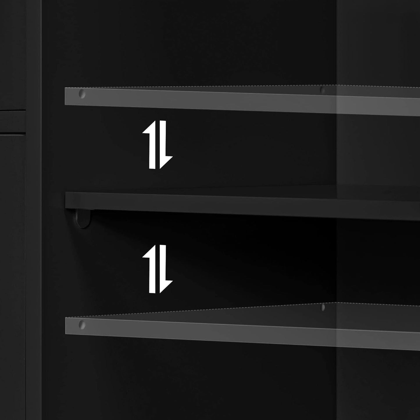 Close-up of beadboard panel design on cabinet drawers