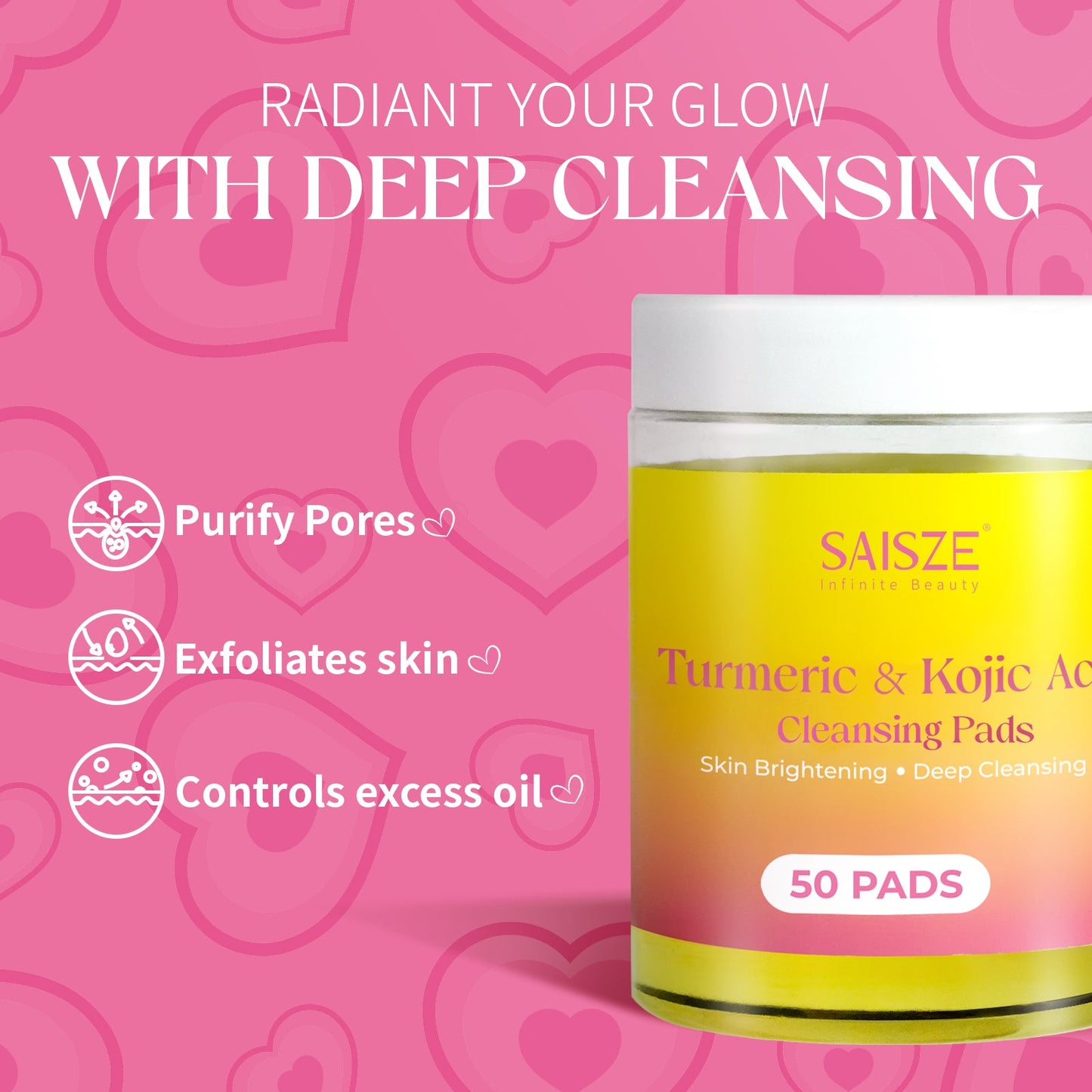 turmeric kojic acid cleansing pads benefits