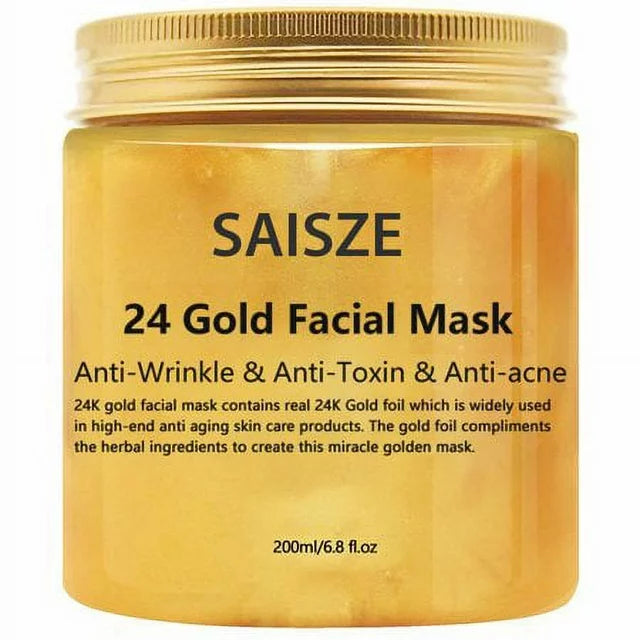 24K gold collagen mask and serum set for radiant skin