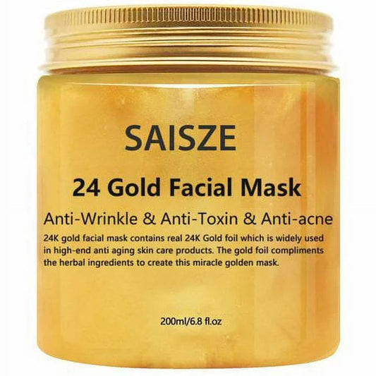 24K gold collagen mask and serum set for radiant skin