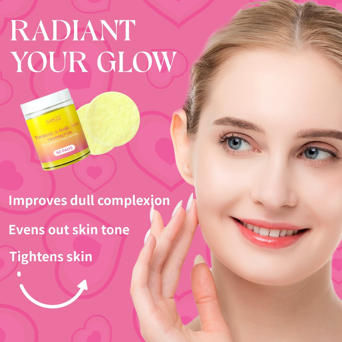 turmeric kojic acid cleansing pads benefits