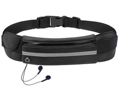 Expandable running pouch with universal phone compatibility