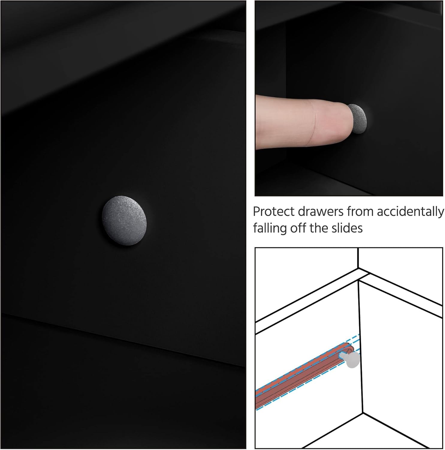 Cabinet interior with adjustable shelf demonstrated