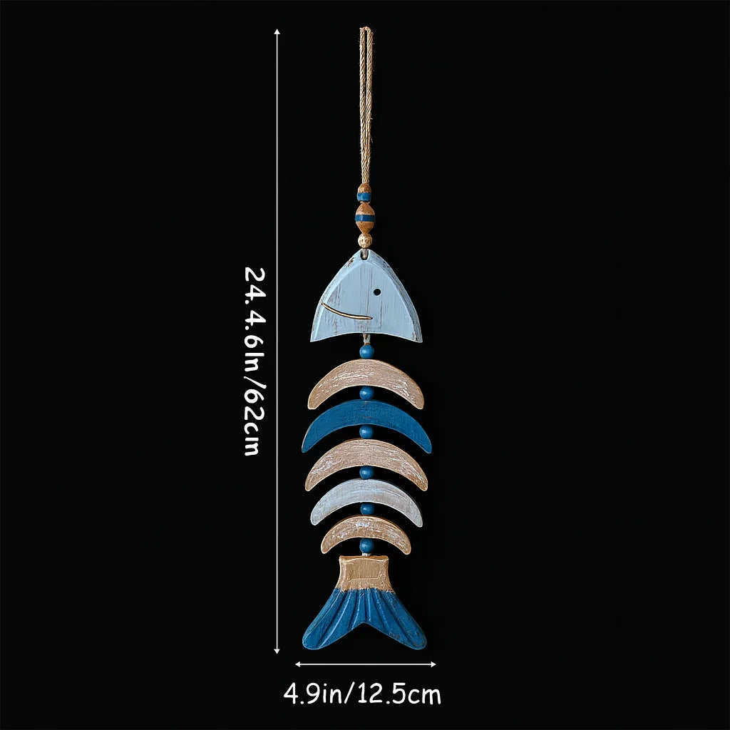 rustic driftwood fish wall decor with dimensions