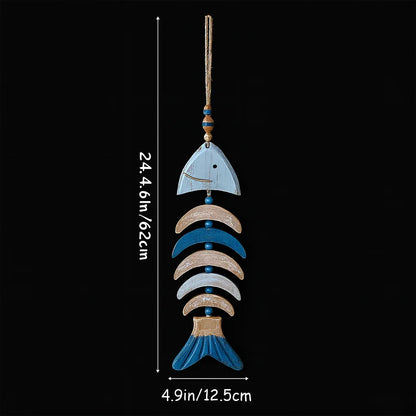 rustic driftwood fish wall decor with dimensions