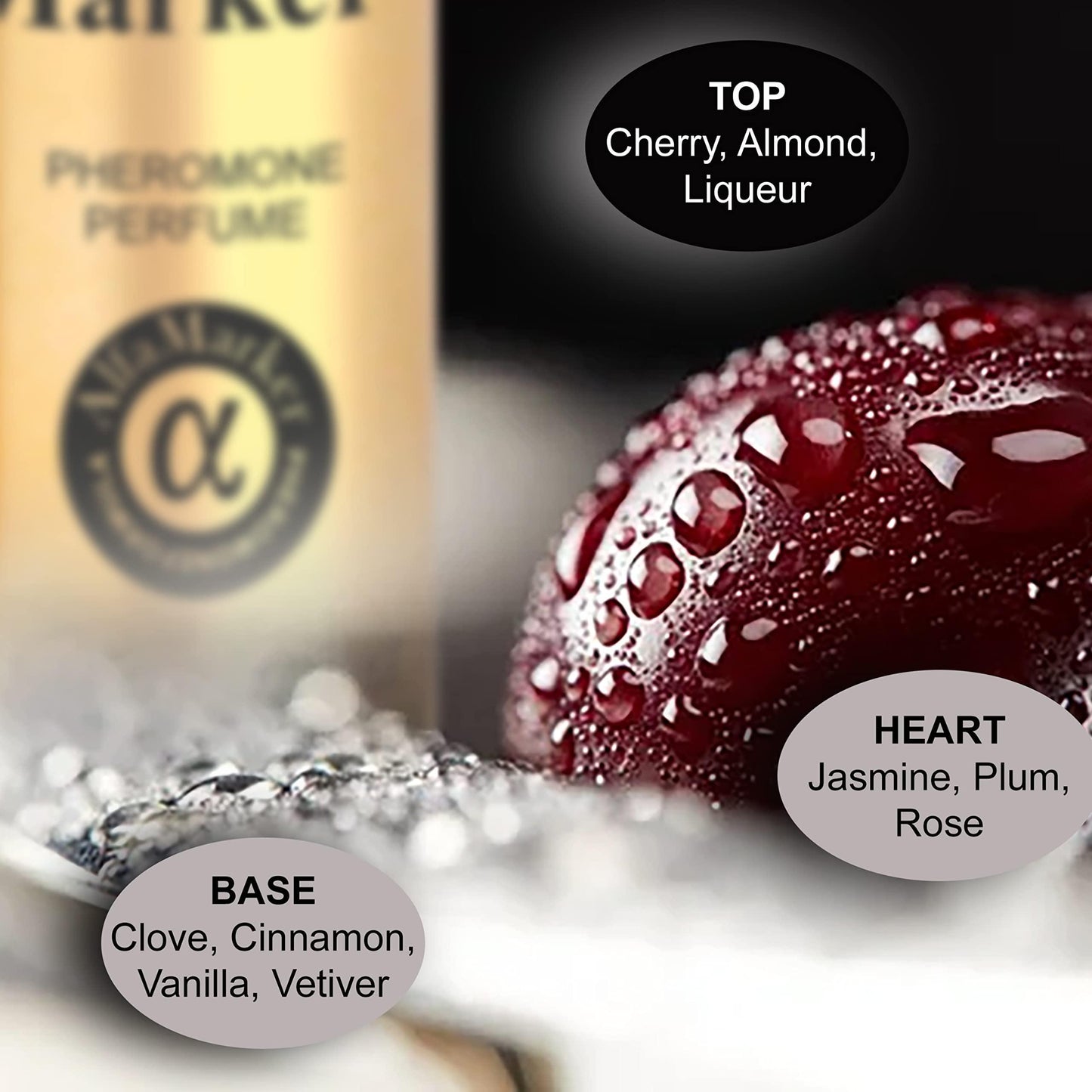 Pheromone-inspired women’s premium perfume with essences
