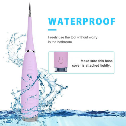 waterproof sonic tartar remover tool with ergonomic grip