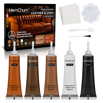 Leather repair kit full set with compounds and tools