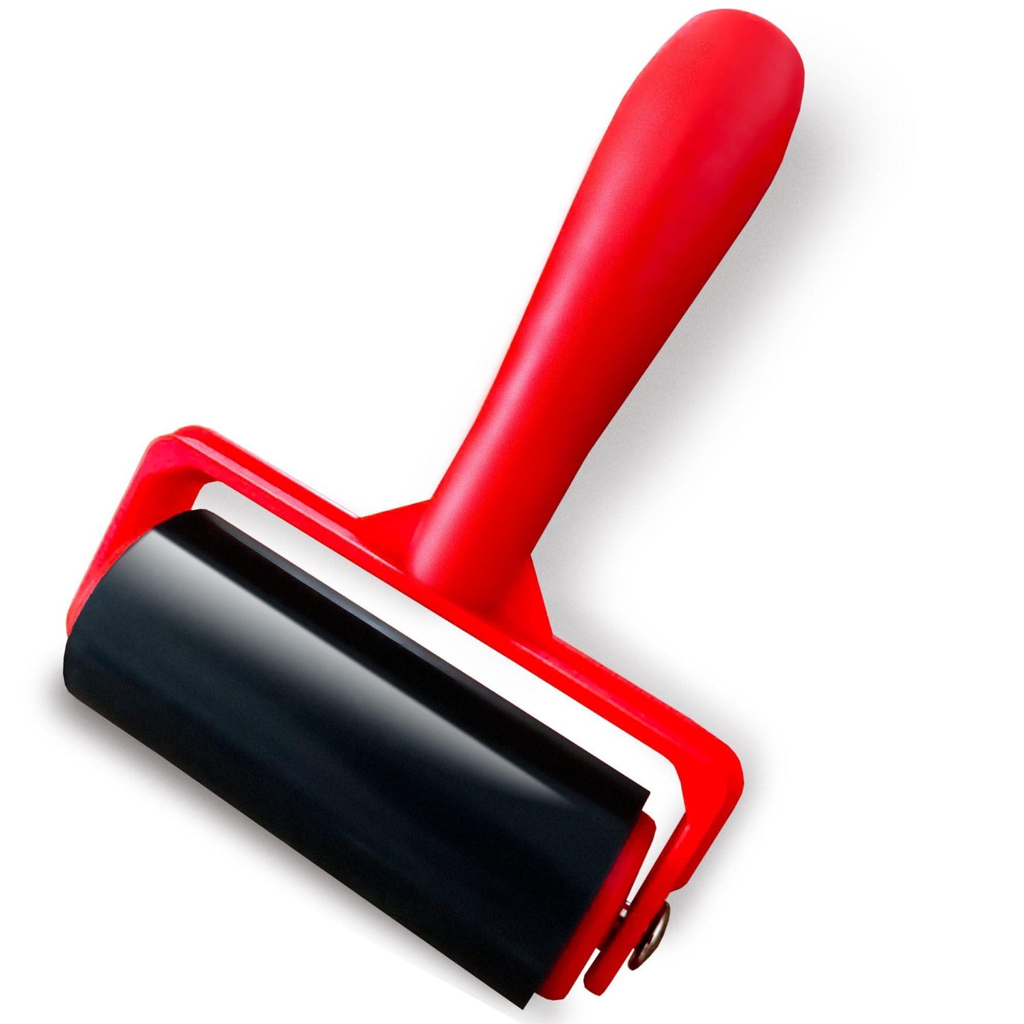 Rubber tape roller with ergonomic ABS handle