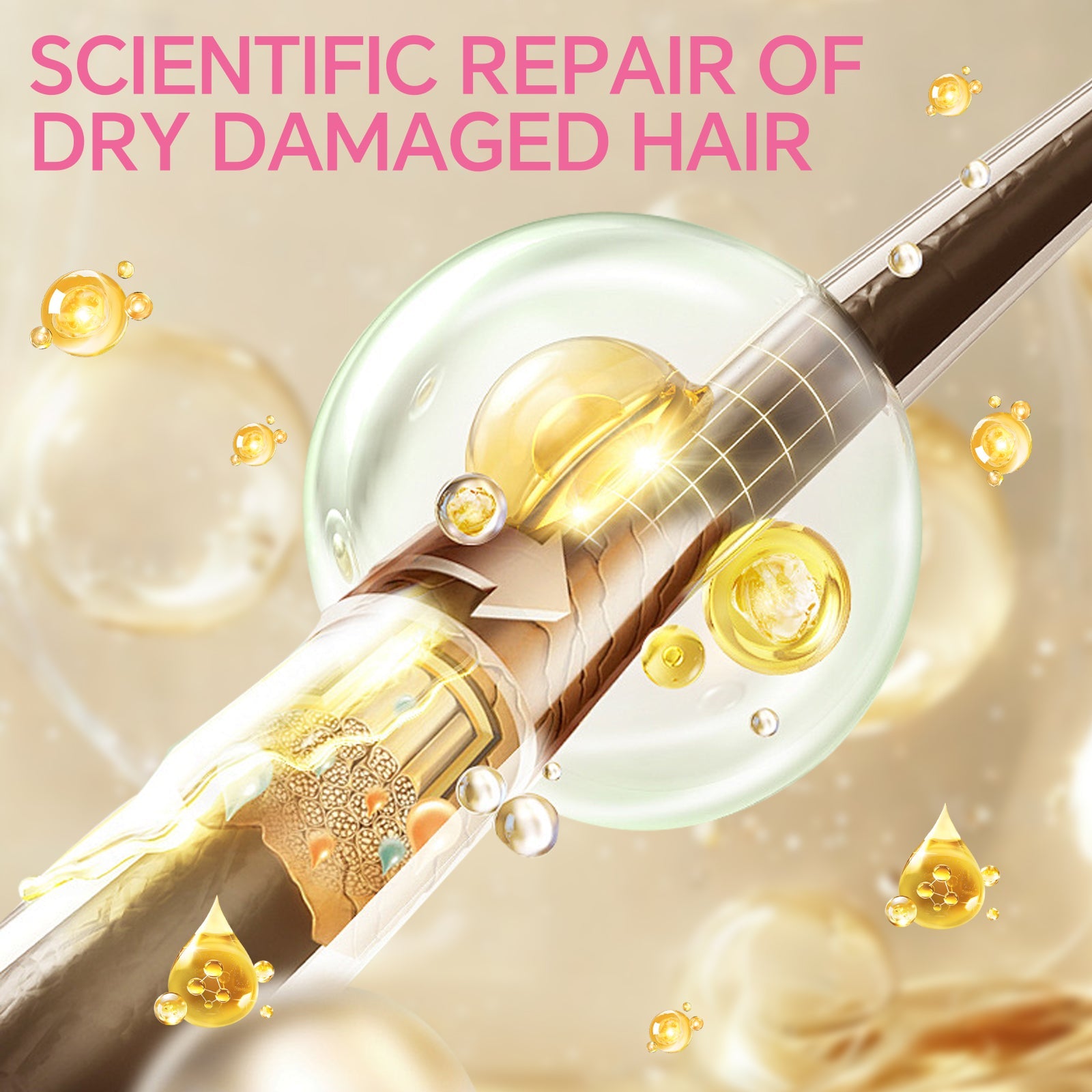 Krombee presents hair repair mask for damaged dry brittle hair