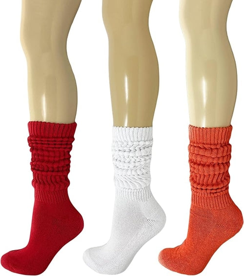 Women’s Extra Heavy Cotton Slouch Socks — 3 Pairs
