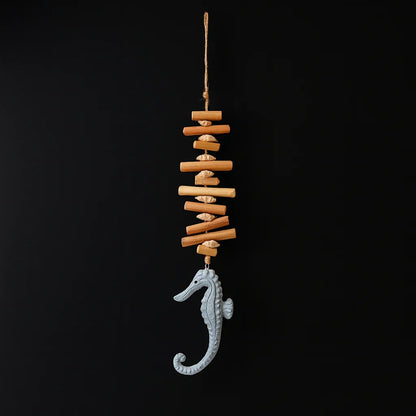 handmade seahorse nautical wood wall art