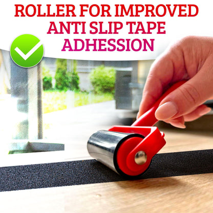 Rubber roller tool for wallpaper and craft applications