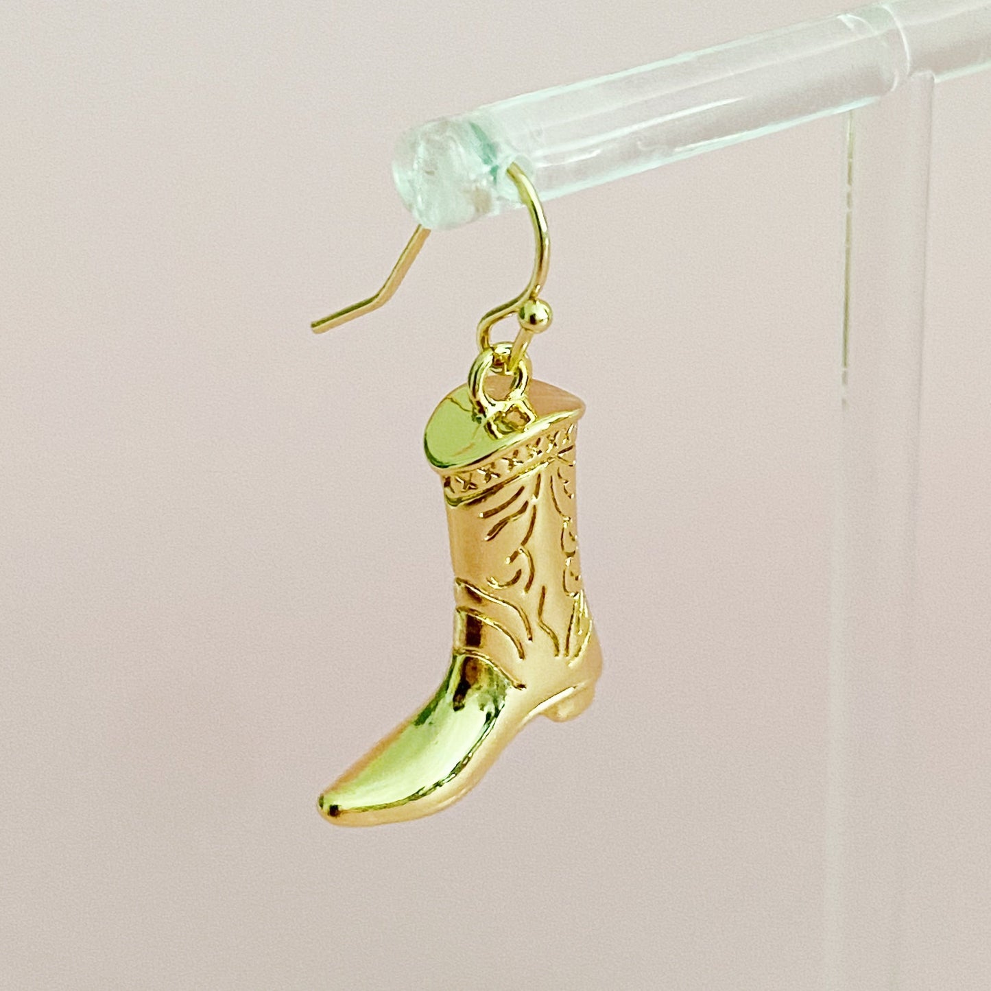 gold western dangle earrings for women
