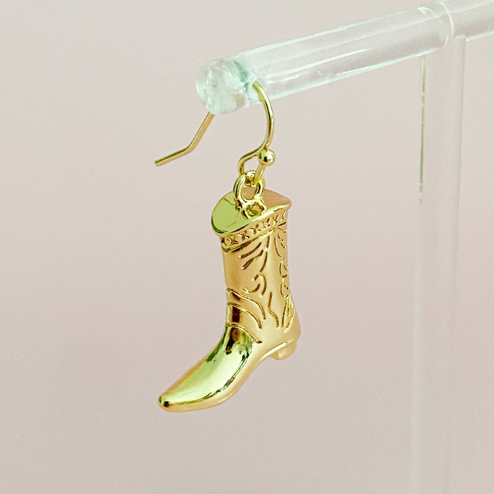gold western dangle earrings for women