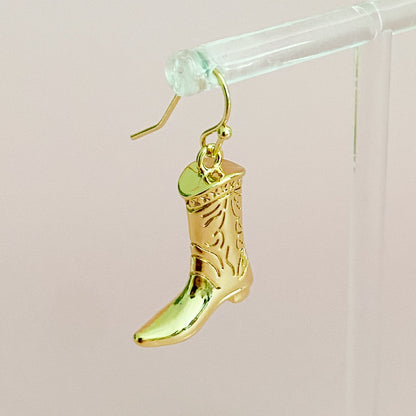 gold western dangle earrings for women