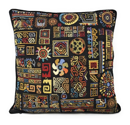 Ethnic Geometric Tapestry Pillow Cover