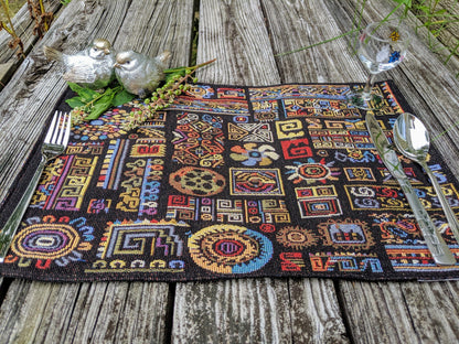 ethnic pattern tapestry placemat