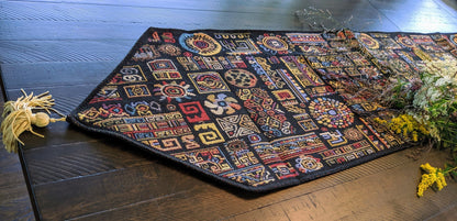 colorful ethnic dining table runner