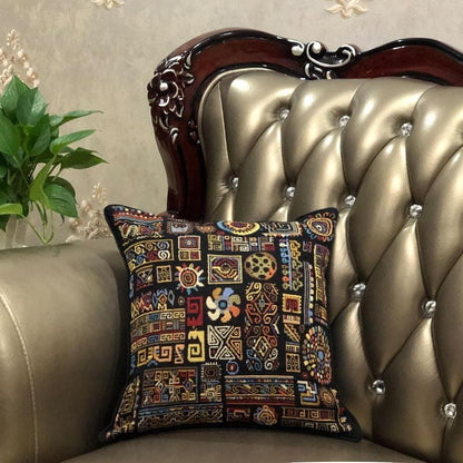 boho woven throw pillow cover