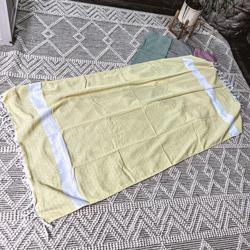 Haley Diamond Turkish Towel 200 GSM – Soft Oversized Cotton Towel