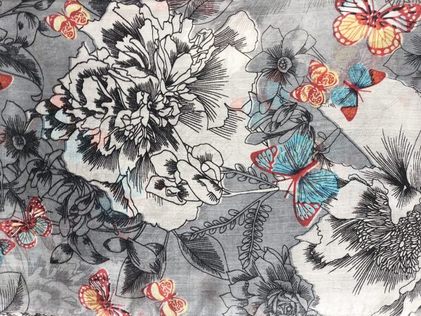 soft 100 percent silk scarf texture