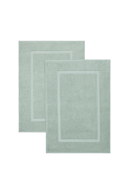 double stitched bath mat close up