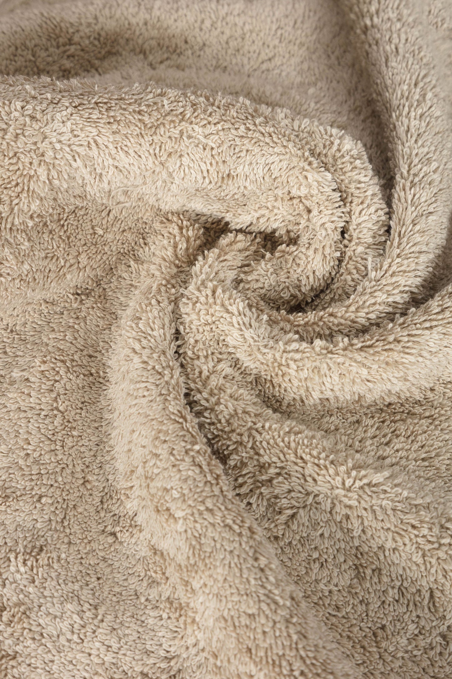 Close-up texture of ultra-soft long-staple Turkish cotton towel