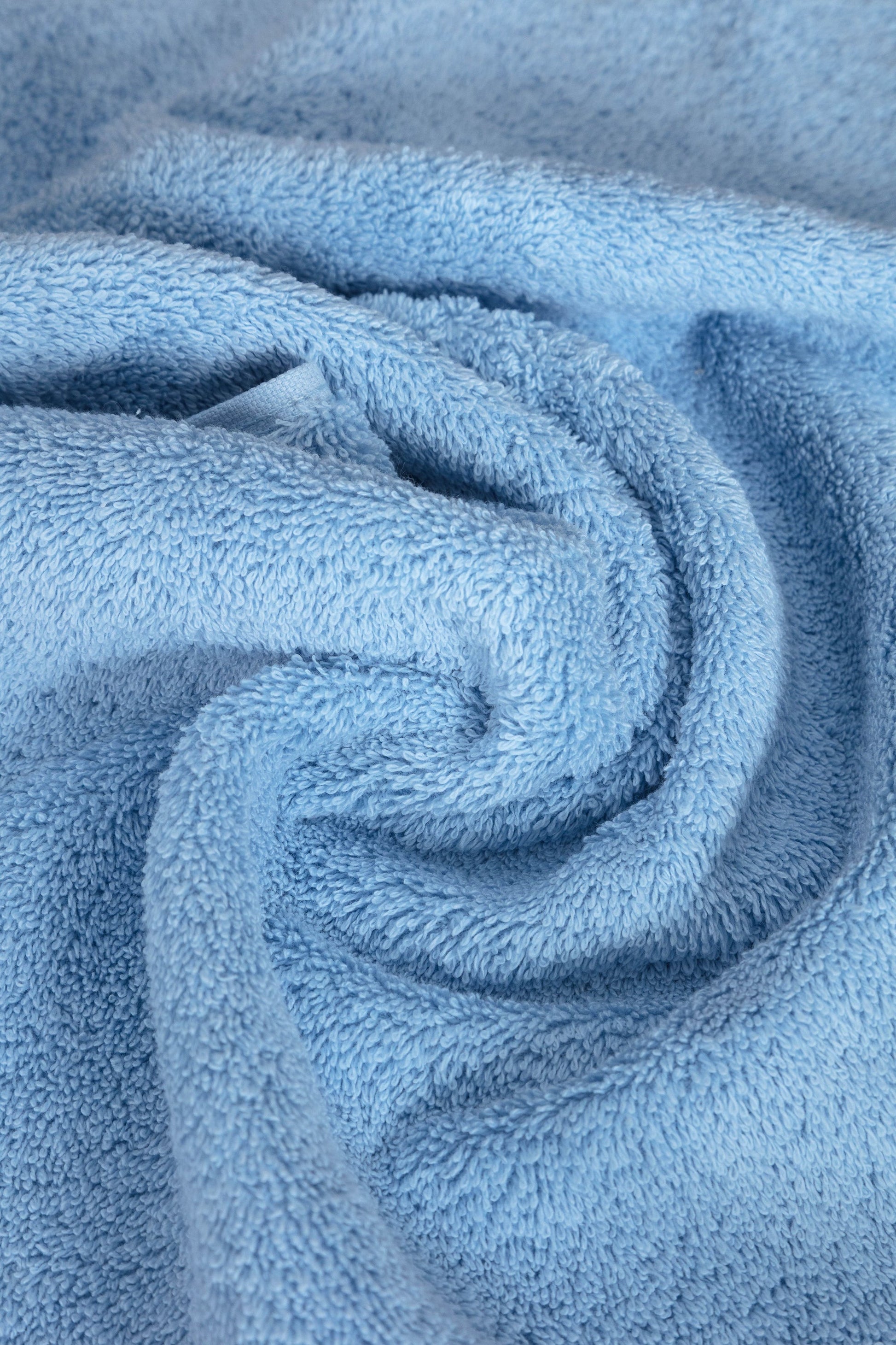 Close-up texture of ultra-soft long-staple Turkish cotton towel