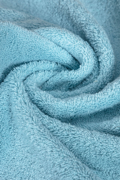 Close-up texture of ultra-soft long-staple Turkish cotton towel