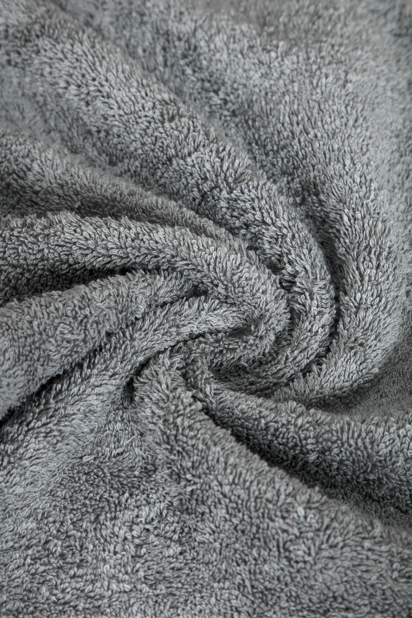 Close-up texture of ultra-soft long-staple Turkish cotton towel