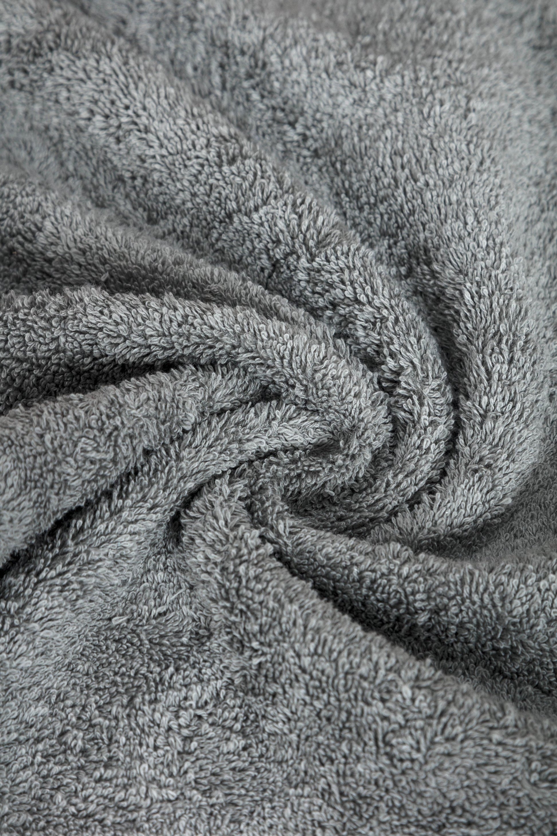 Close-up texture of ultra-soft long-staple Turkish cotton towel