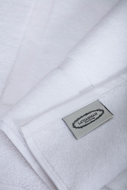 double stitched bath mat close up