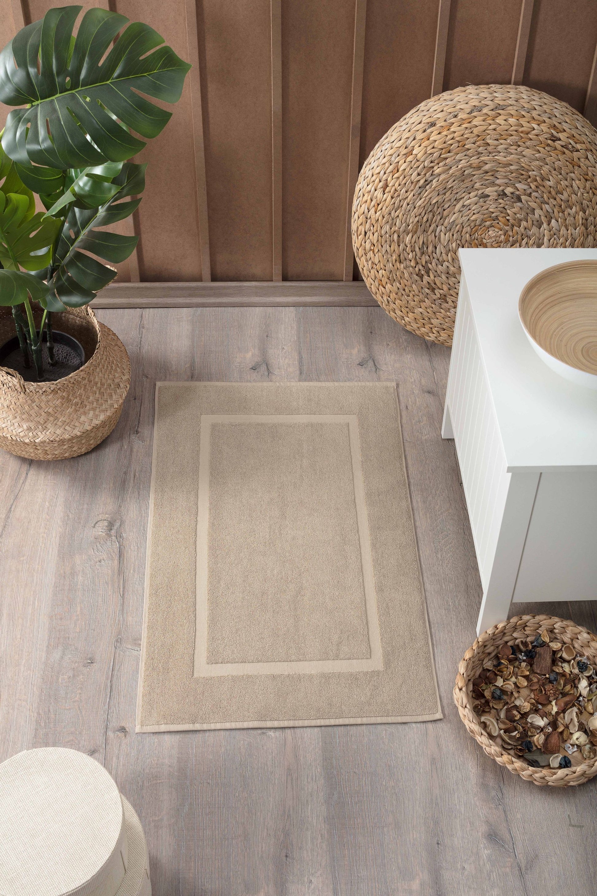 soft plush turkish cotton bathroom mat