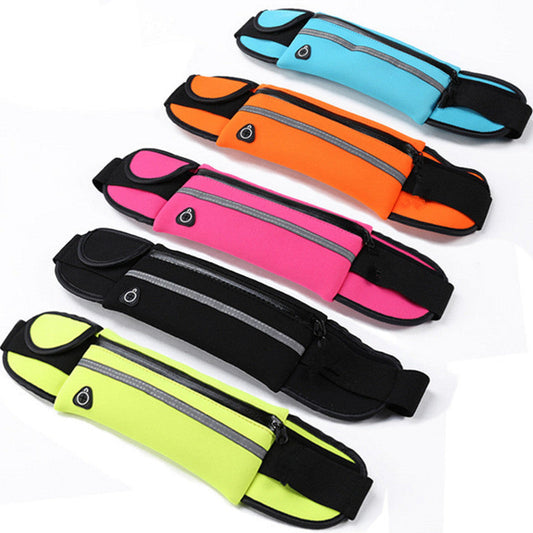 Lightweight sports waist pack shown from front angle