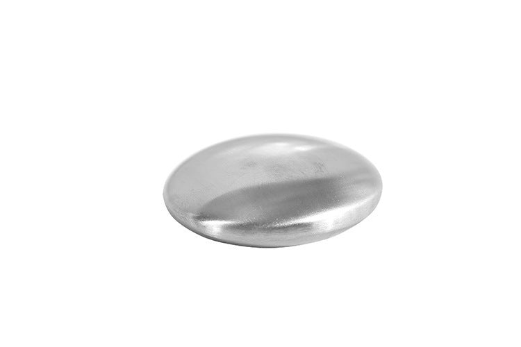oval stainless steel odor removal soap bar closeup