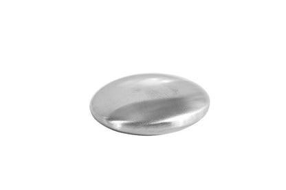 oval stainless steel odor removal soap bar closeup
