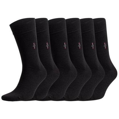Reinforced heel bamboo dress socks