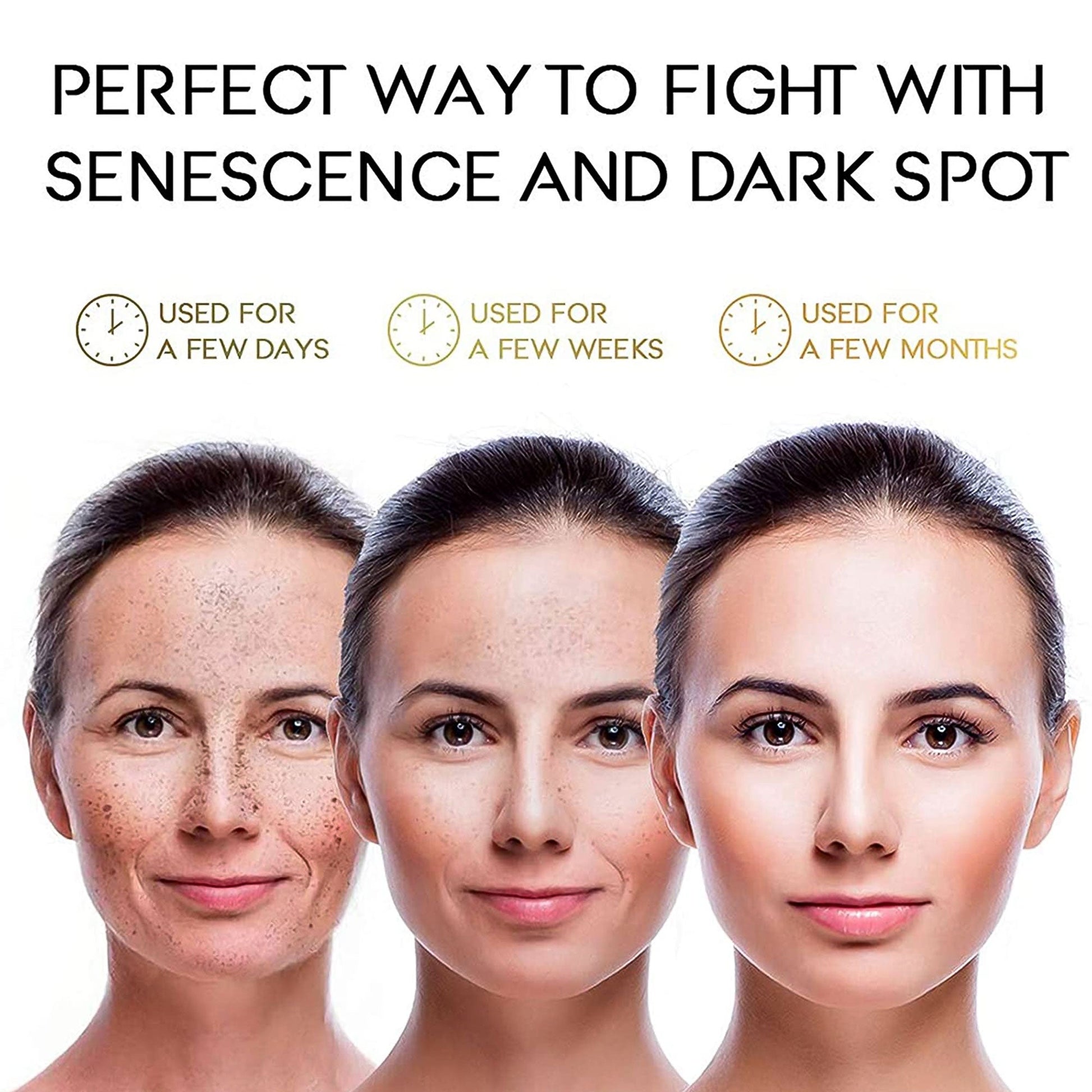 Anti-aging serum set dark spot removal through time