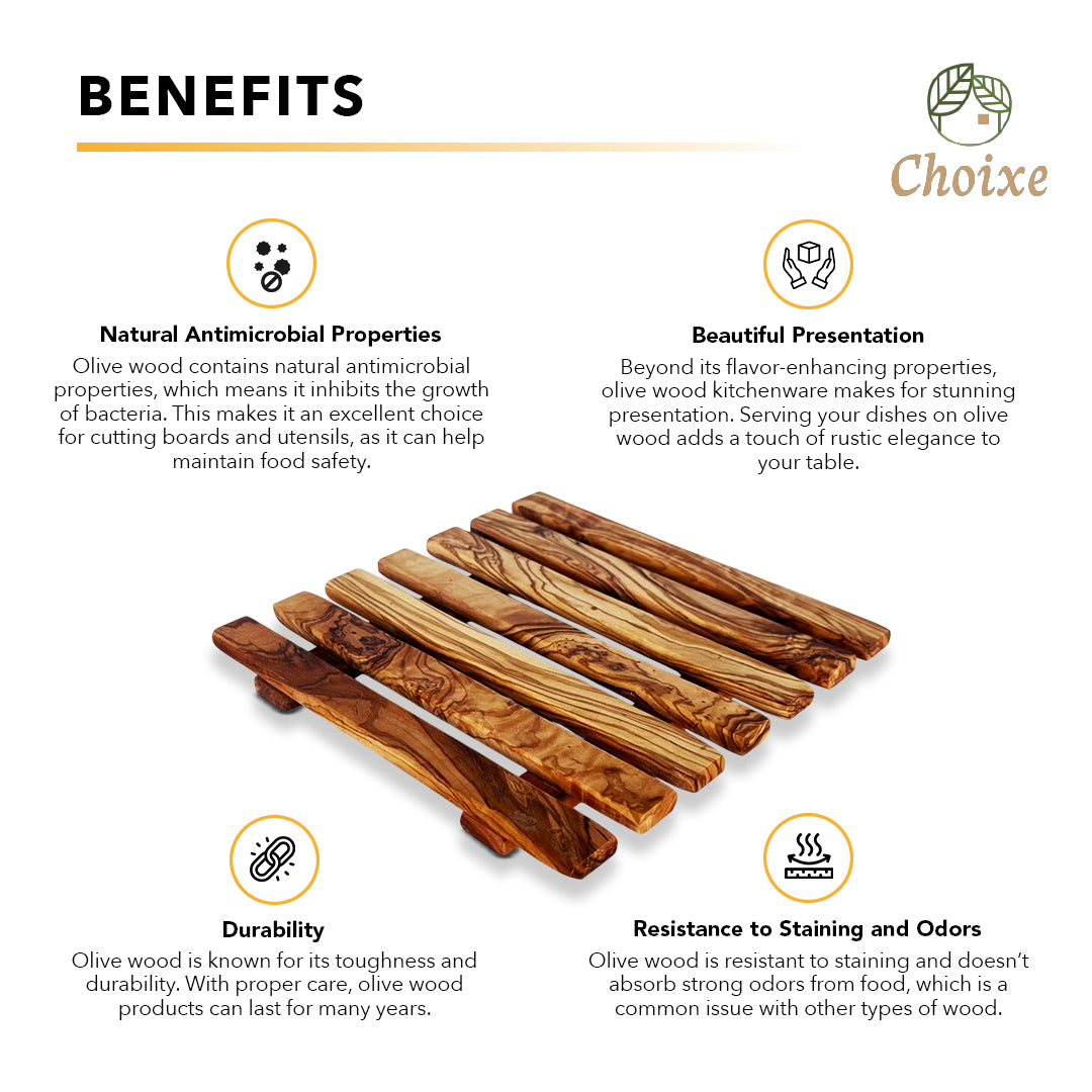 “Durable square olive wood coaster designed for everyday cooking and stylish countertop protection.”