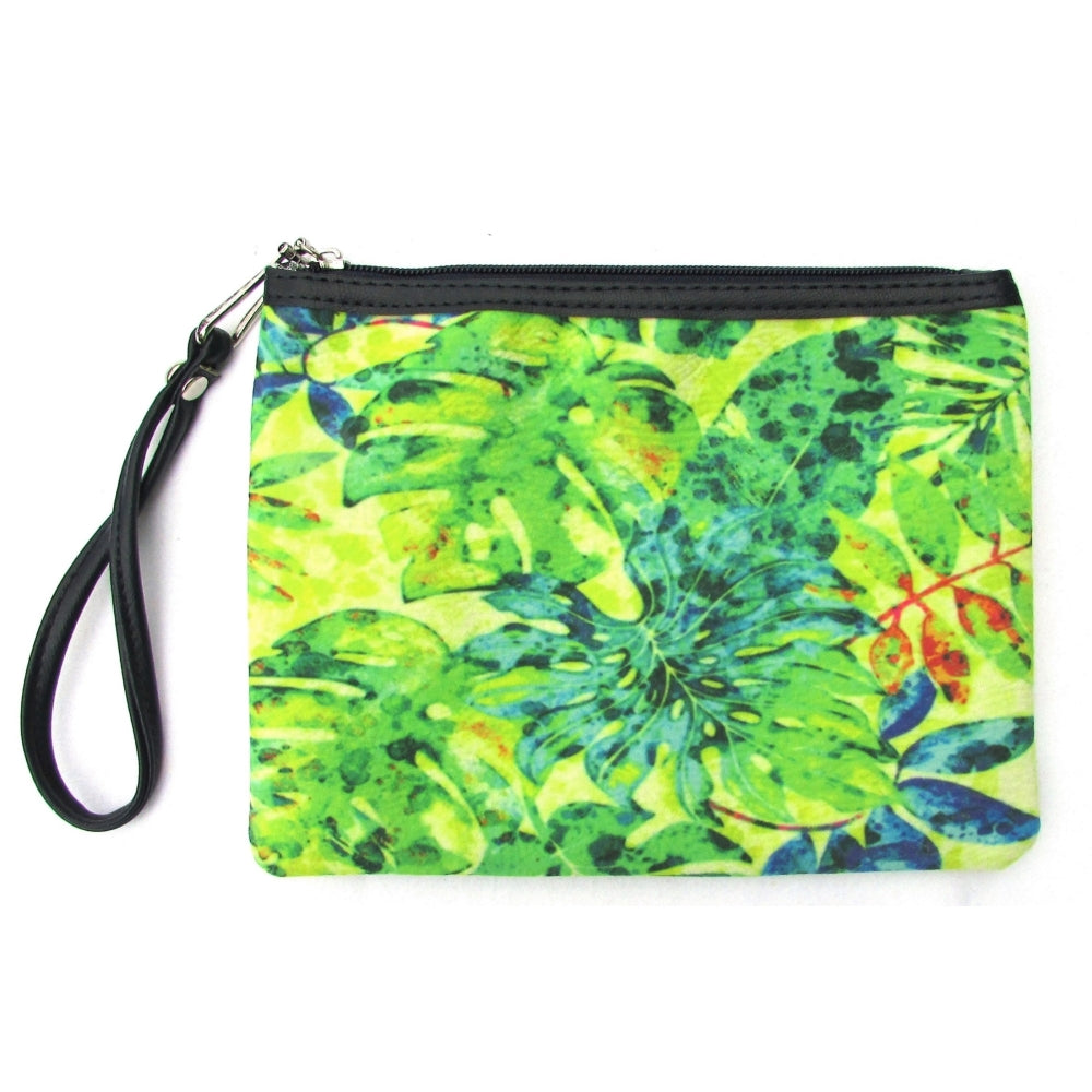 Jungle patterned clutch