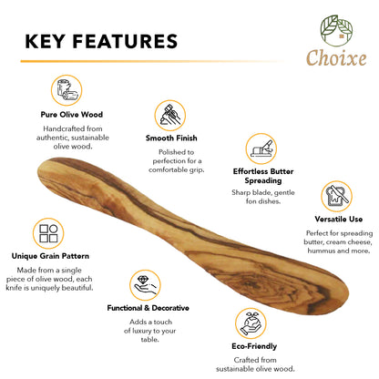 “Eco-friendly wooden butter knife adding warmth and elegance to your table setting.”