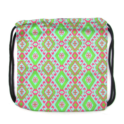 Amulet patterned drawstring backpack