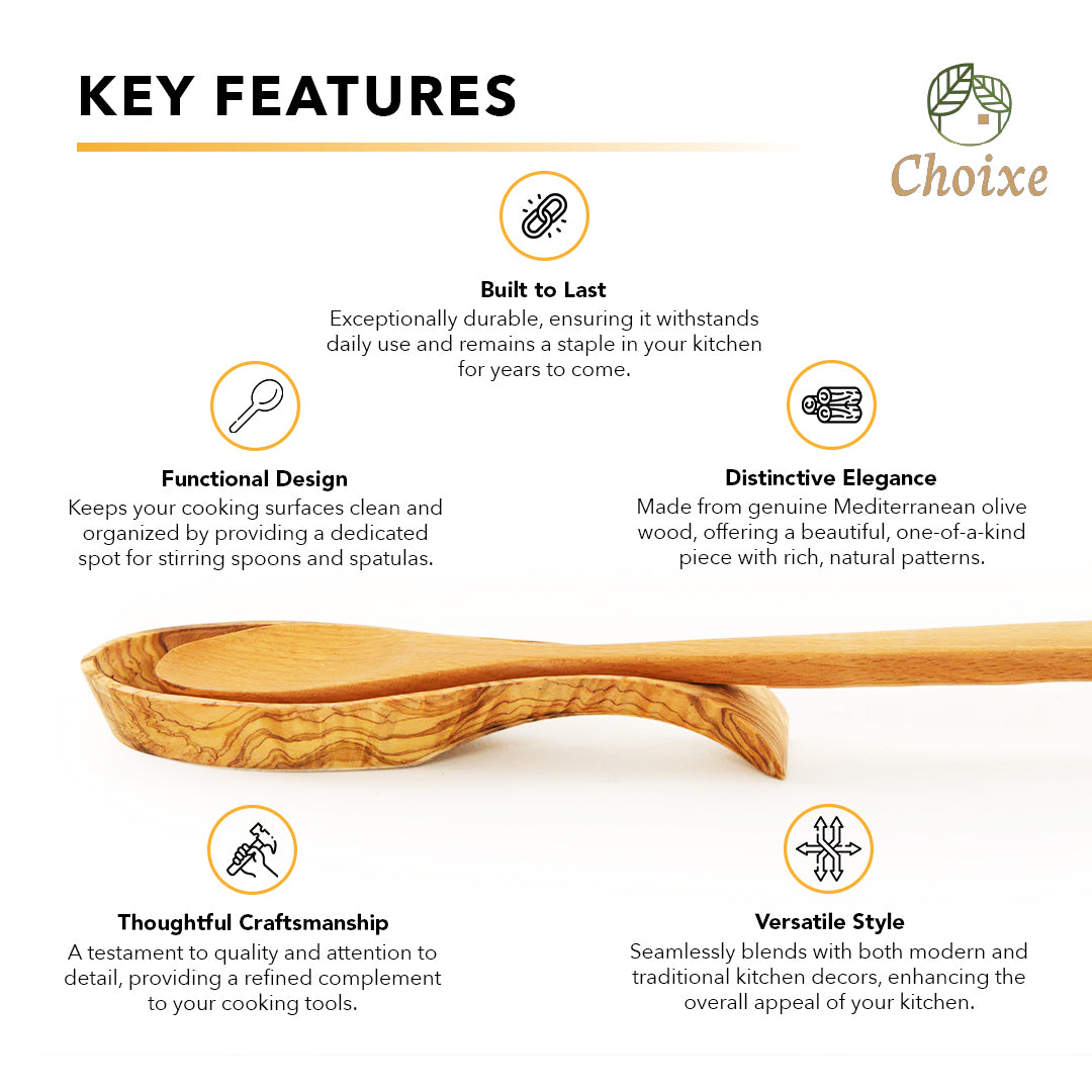 Side view showcasing the depth and curved shape of the spoon rest