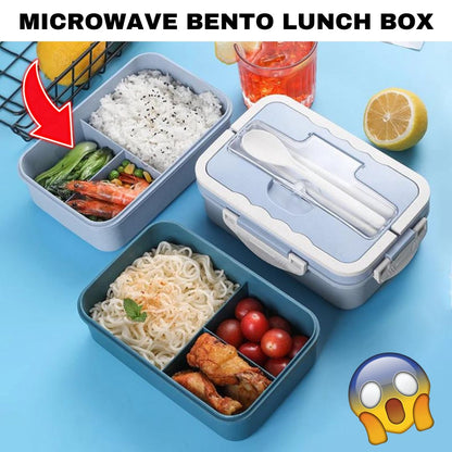Leakproof bento lunch box open showing portion-control compartments