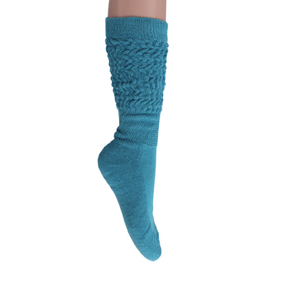 premium blue scrunch socks for boots and sneakers