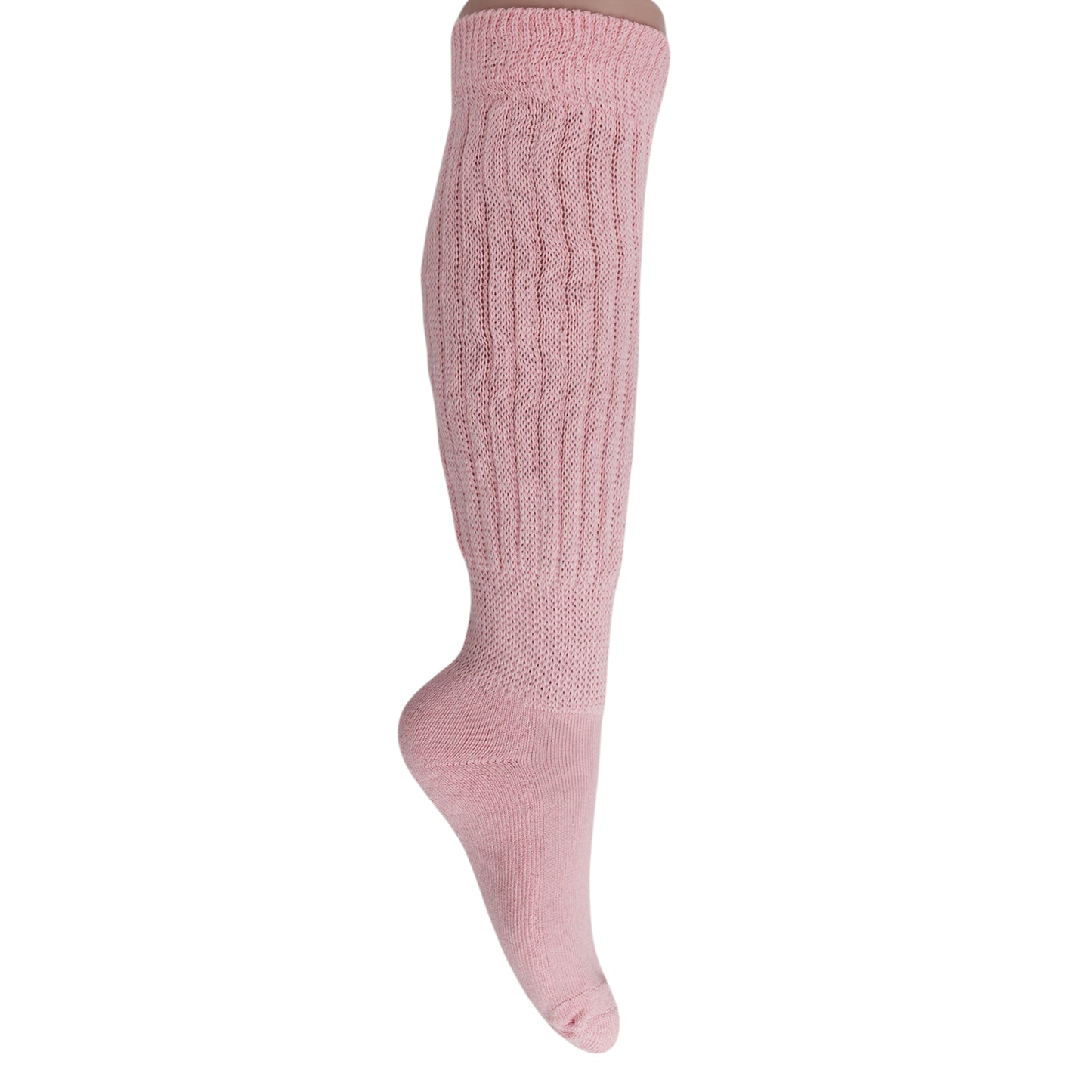 pink slouch socks for women knee high style