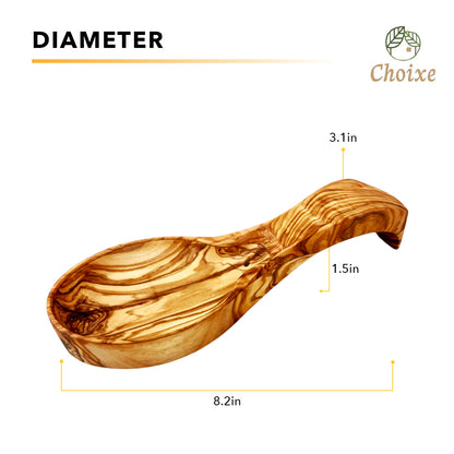 Close-up of spoon rest surface highlighting smooth artisanal finish